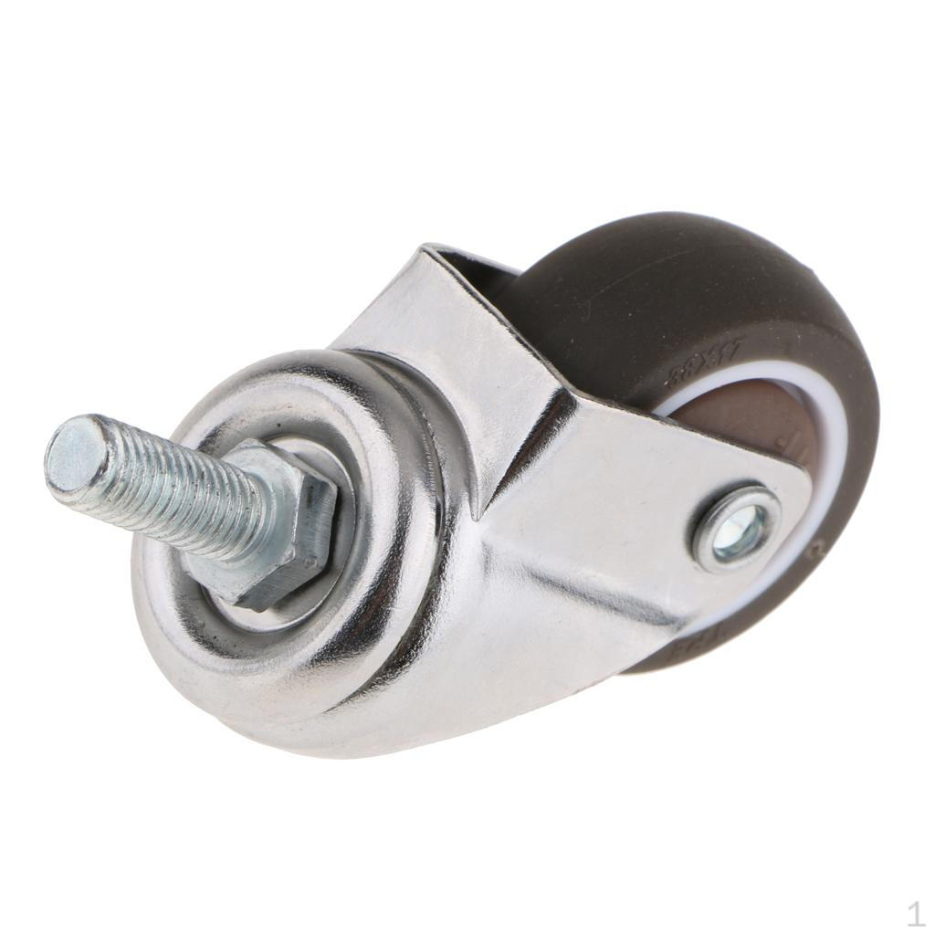 Rubber Swivel S Furniture Trolley Caster Non-Marking