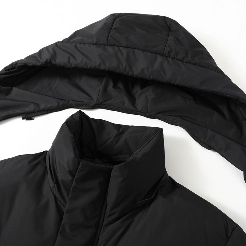 Fashion Winter Woman Long Parkas Hooded Loose Thick Warm Overcoat Black Jacket Women's Coats