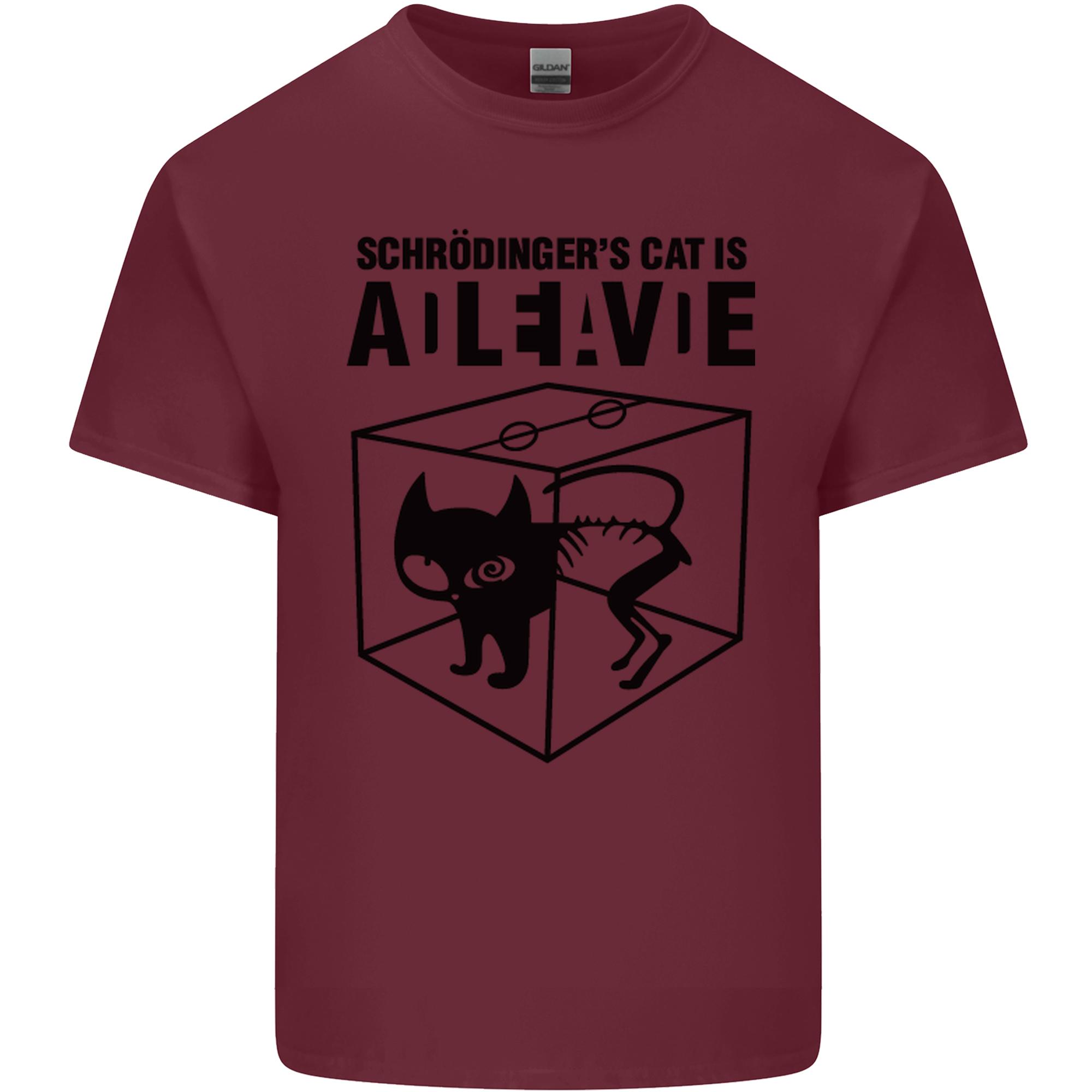 Schrodingers Cat Science Geek Nerd Unisexs Light Cotton TShirt S