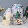 Christmas Transparent Plastic Package Cloth Travel Storage Pouch Portable Lock Self Seal Cloth Organizer Waterproof Bag