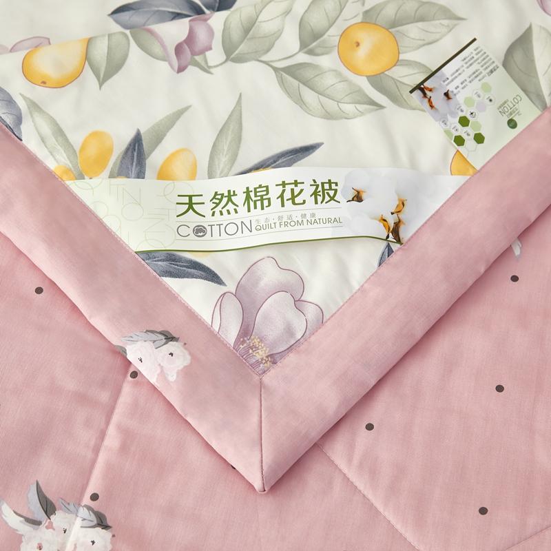Flowers Style Summer Quilted Quilt 100% Cotton Fluffy Air Condition Thin Quilt Soft Comfortable Thin Blanket Machine Washable