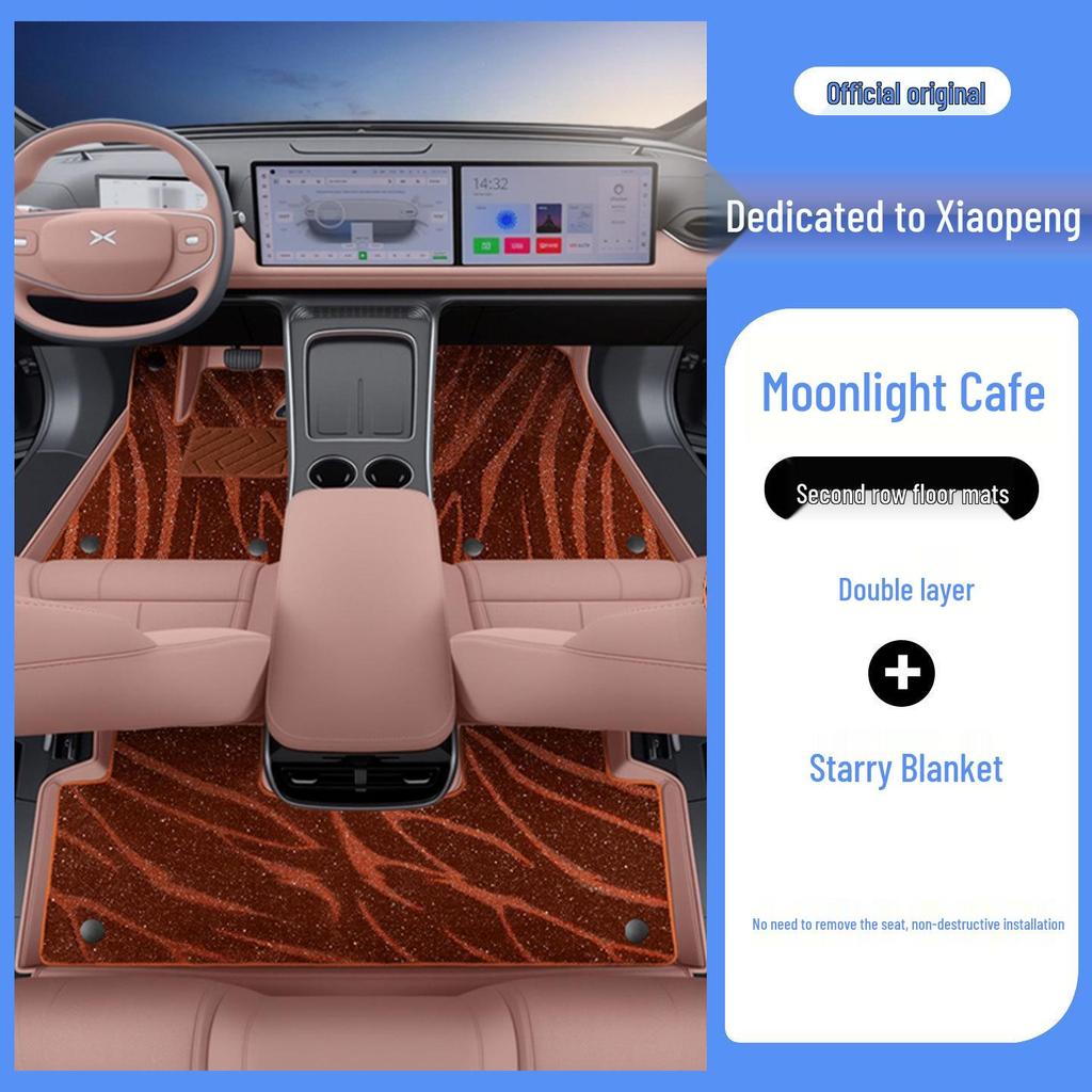Eco-friendly Leather Floor Mats for XPeng G9 - All-inclusive Interior Protection