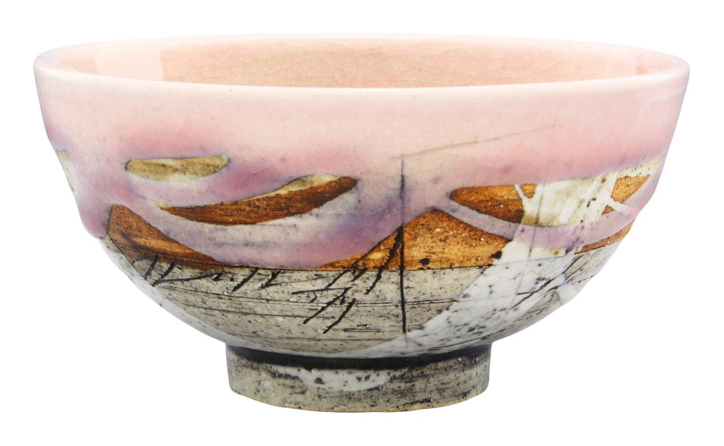 

Посуда Мино от Хидеки Лайн рис примерно 12 см в диаметре x 6 см сделано в Хаяси, пиала/чайная пиала Розовая гравировка , высокая, Япония, 119-0005 розовый