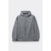 Customellow Hooded Jacket Dark Grey Fabric C9uam26112gyd