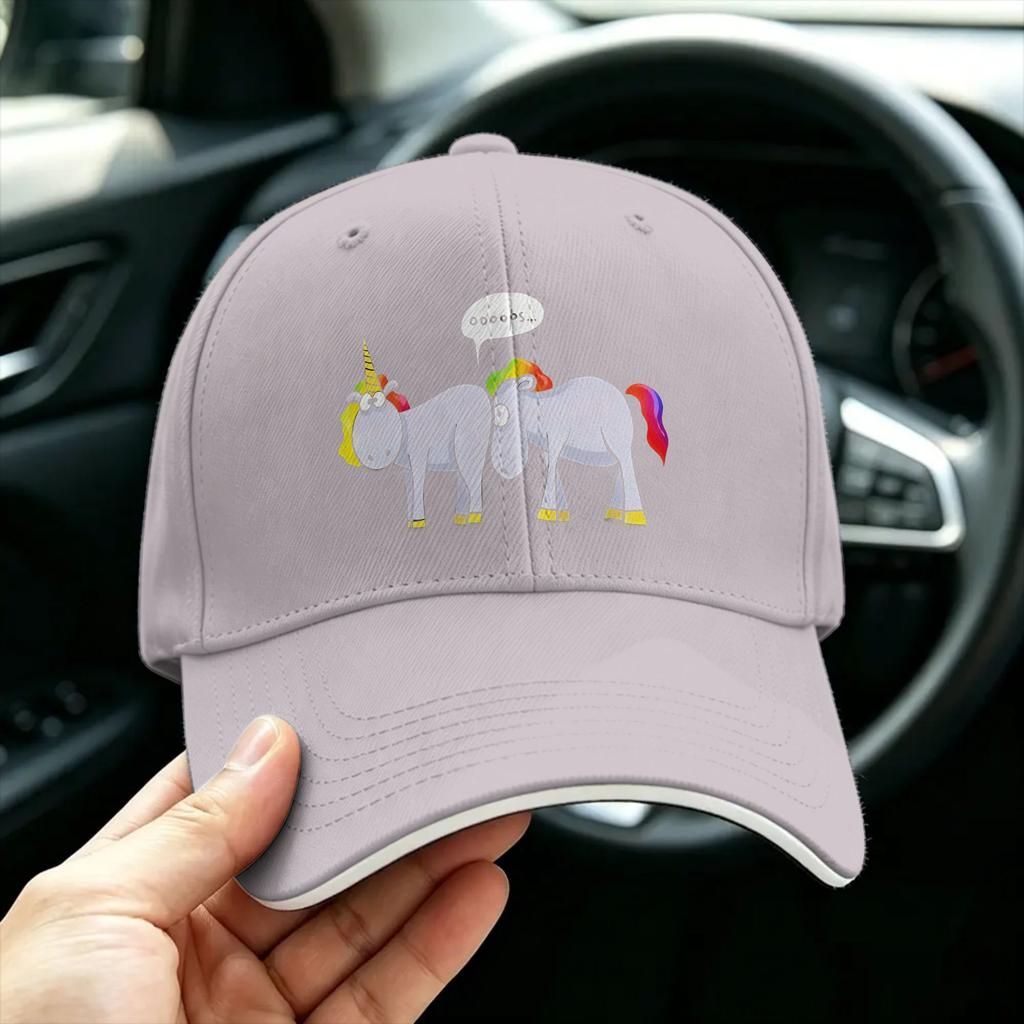 Summer Unicorn Pooping Rainbow Baseball Cap Outdoor Sport Casual Custom Logo Sun Hip Hop Couple Women Hot Sale Baseball Caps