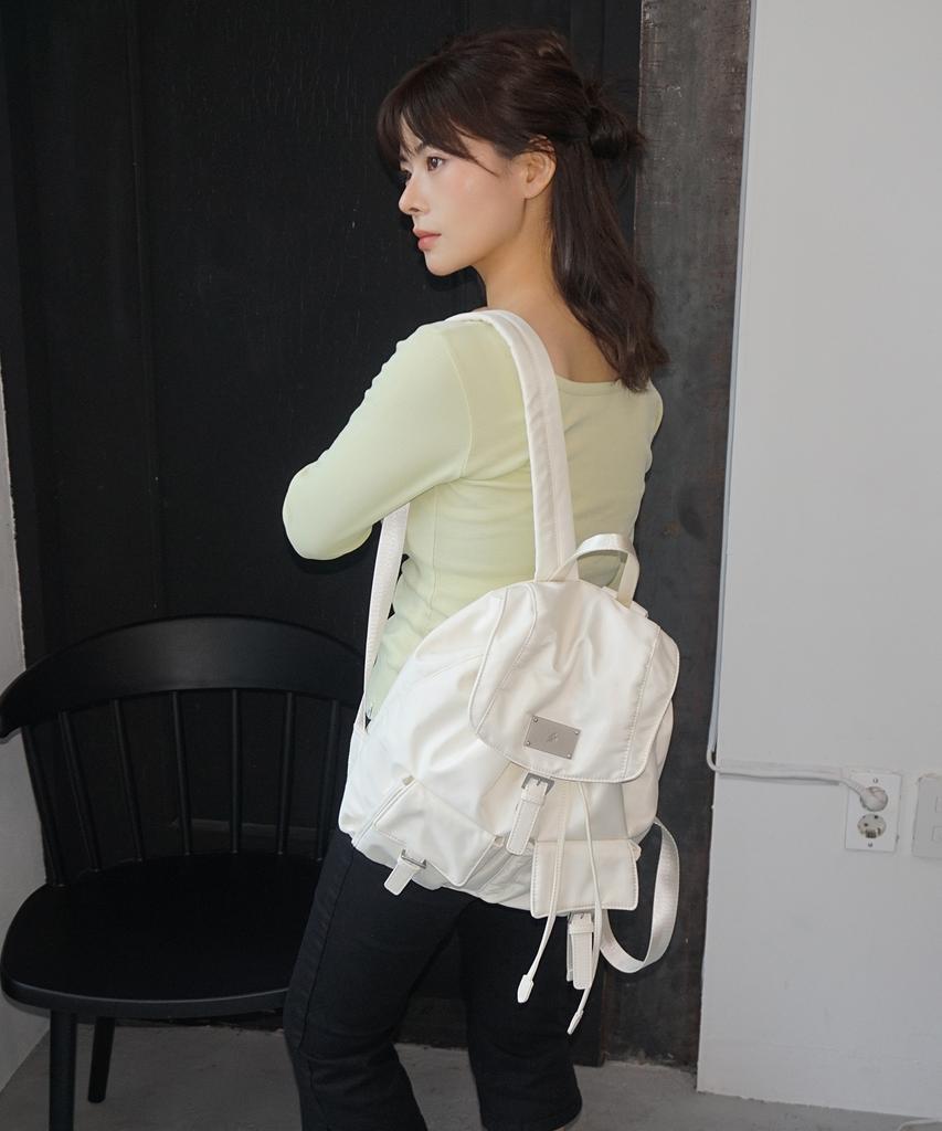 Salbol Symbol Nylon Backpack[Ivory]