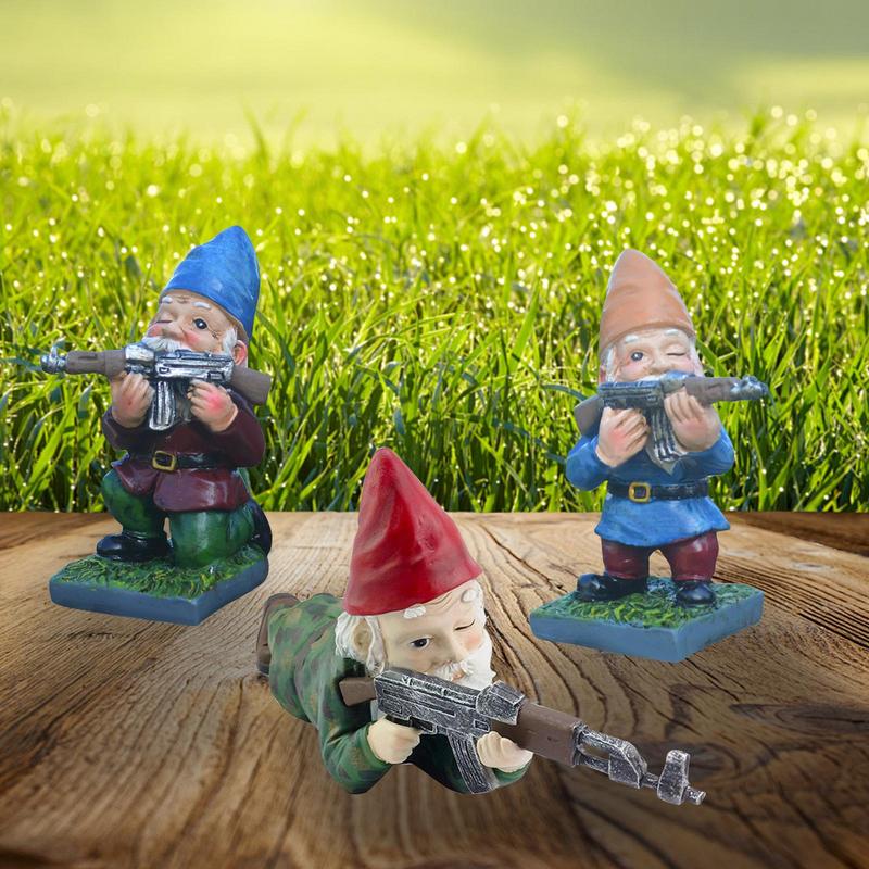 Nouvelle Sculpture Figurative Intérieur Extérieur Maison Jardin Décor Décoration Jardin Gnome de Jardin Drôle Statue Résine Bureau Ornement de Pelouse