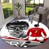 CR7 Round Area Rug,Carpet Rug for Living Room Bedroom Sofa Playroom Decor,Non-slip Floor Mat
