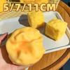 5/7/11CM Brinquedo Gigante de Apertar Queijo Tamanho Extra Grande Queijo Squishy Fidget Toys Bola de Alívio Modelável de Rebote Lento Presentes para Adultos