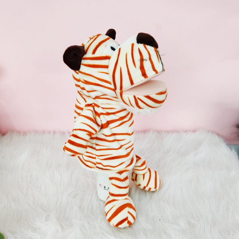 

Плюшевая кукла-рукавица с двигающимся ртом животного для игр родителей с детьми, рассказывания историй в детском саду и чревовещания. 30-35 cm Full Body Puppet, 90g