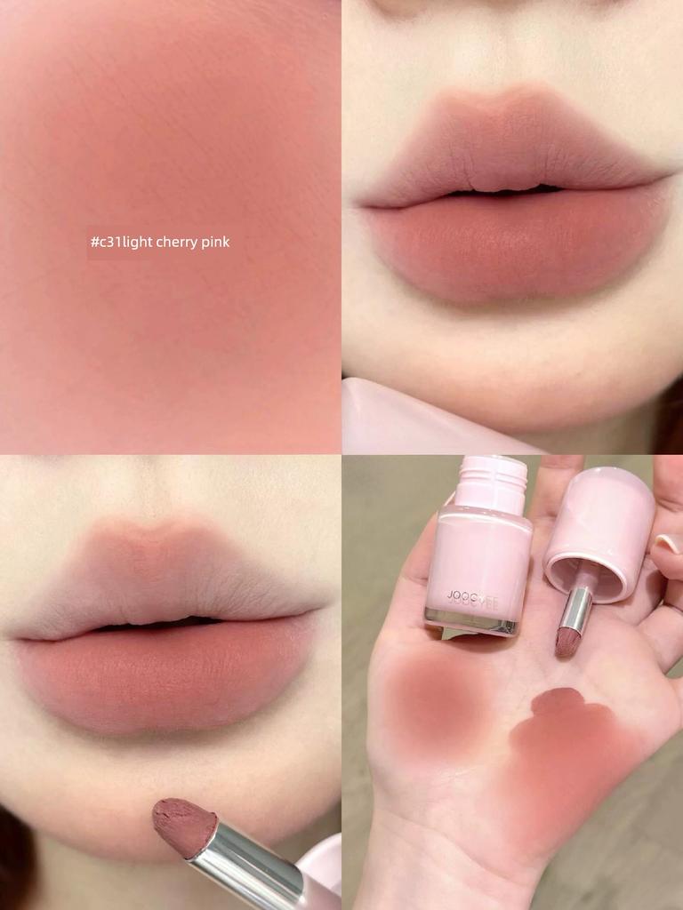 Create a Dreamy Vibe! Joocyee Multi-Use Lip Cream with a Velvet Mist Texture for Both Lips and Cheeks C06 Cinnamon Tea