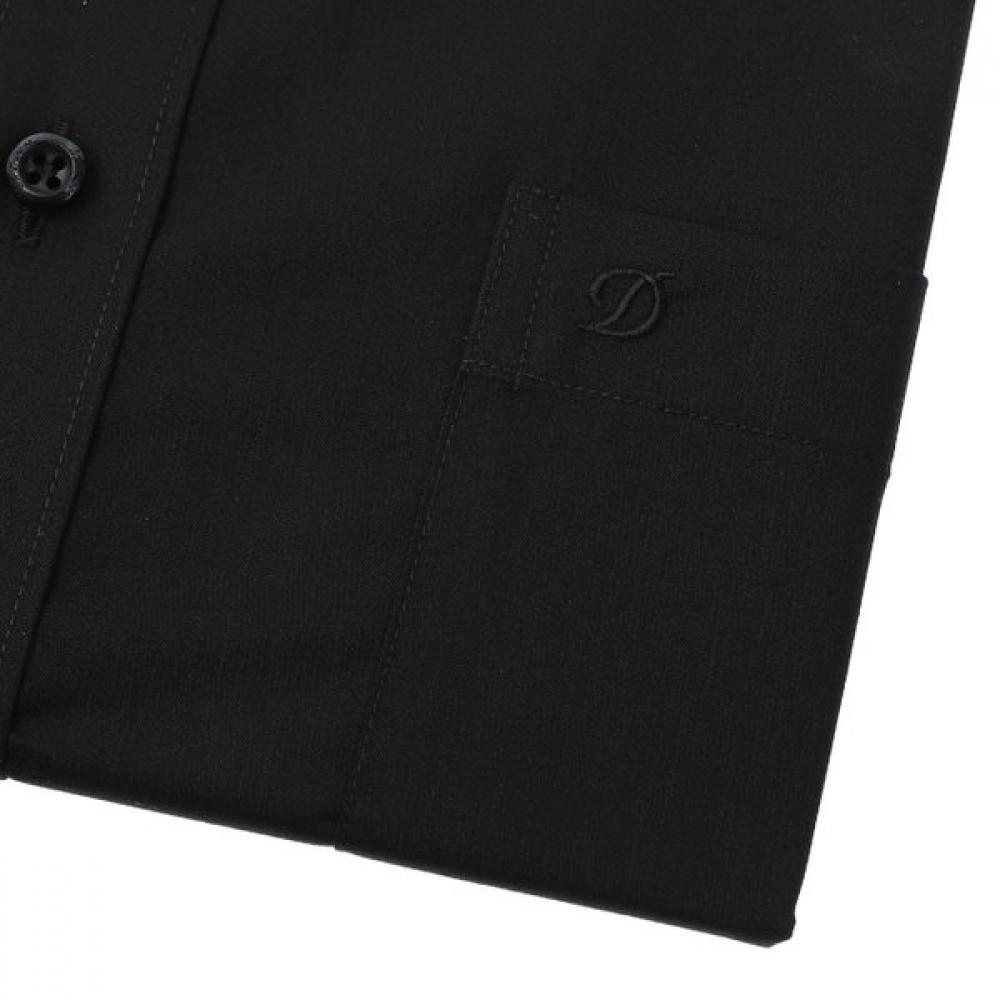 S.t. Dupont 26ss Black Solid Stretch Long Sleeve Regular Fit Shirt Se6sm11ls161
