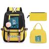 Animation Cartoon Printing Large Capacity Lightweight Student Schoolbag Children'S Leisure Backpack Three-Piece Set