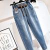 Elastic Force Denim Hose High Waist Jeans Damen Skinny Damen Jeans Haremshose Übergröße