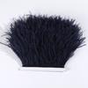 Ostrich Feather Trim 8-10cm 10-15cm 10Meters Fringe White for Clothes Ribbon Skirt Plumas Plume Decoration Wedding Party