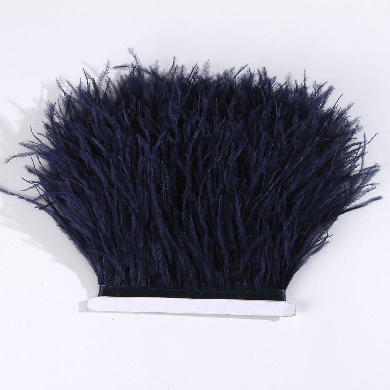 Ostrich Feather Trim 8-10cm 10-15cm 10Meters Fringe White for Clothes Ribbon Skirt Plumas Plume Decoration Wedding Party