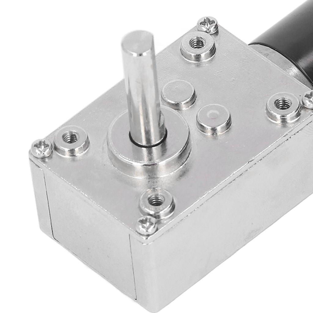 Geared Motor Small 18W Large Torsion Reversible Worm Speed Reduction Motor with Self Locking 12V
