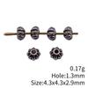 Small Hole Vintage Alloy Gear Spacer Beads Metal Loose Beads DIY Bracelet Necklace Jewelry Making Findings Accessories