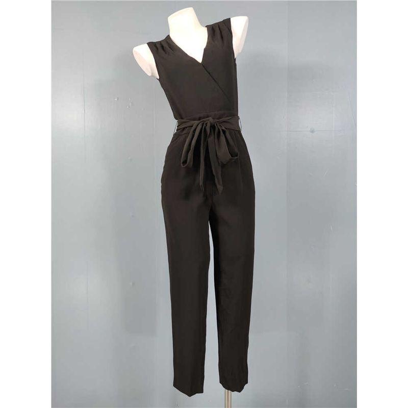 

Одиночный 2024 Лето Новое поступление Мода Темперамент С контролем талии Похудение Взрослая Леди как Женщина Высокая талия Элегантность Универсальный Индивидуальность Комбинезон Black EUR/38/M