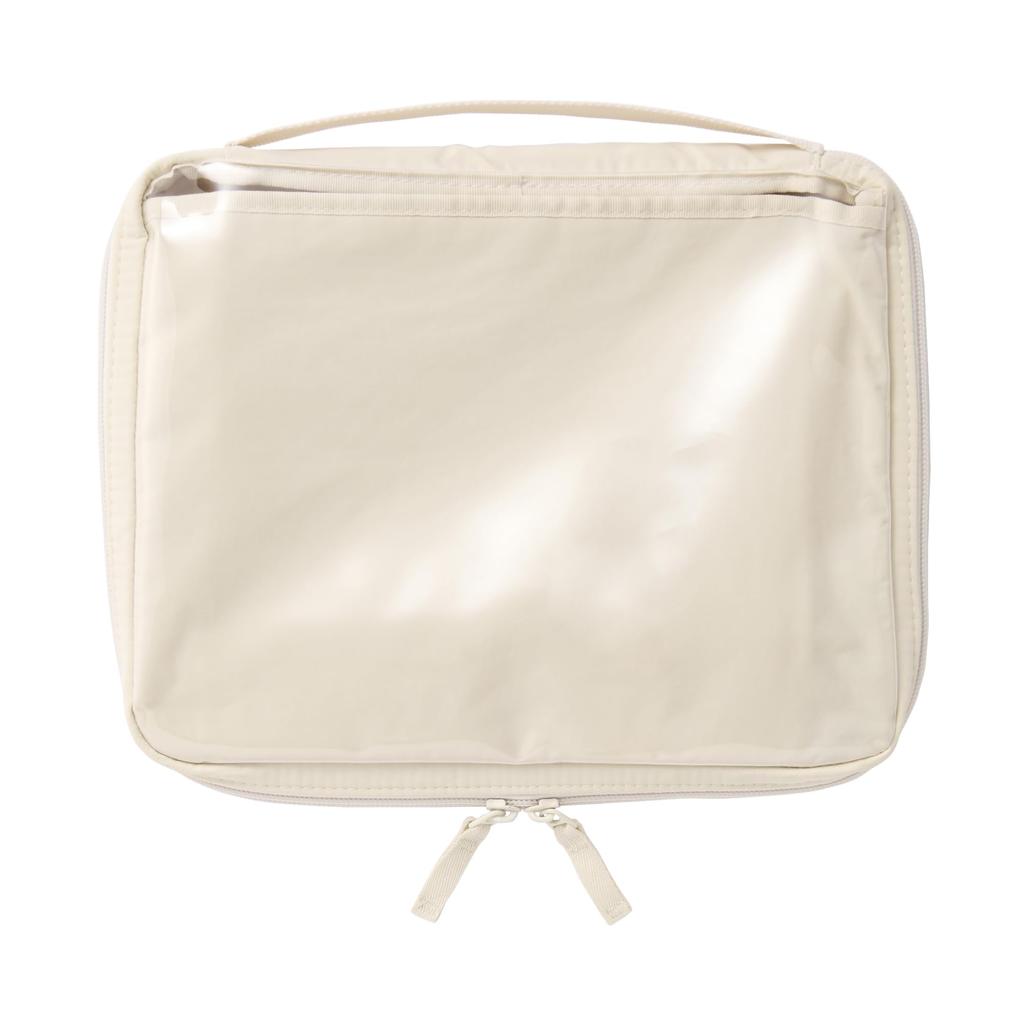 MUJI Collection Case with Selectable A5 W280 X H220 X NDG10A3A Pockets, Wide, Ivory, Approx. D35mm,