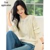 Women's Round Neck Cable Knit Sweater