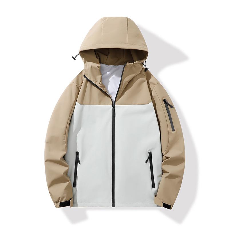 Neue wind- und wasserdichte Jacke für Damen und Herren, lockere Arbeitsjacke mit Kapuze für Frühling und Herbst, Arbeitskleidung