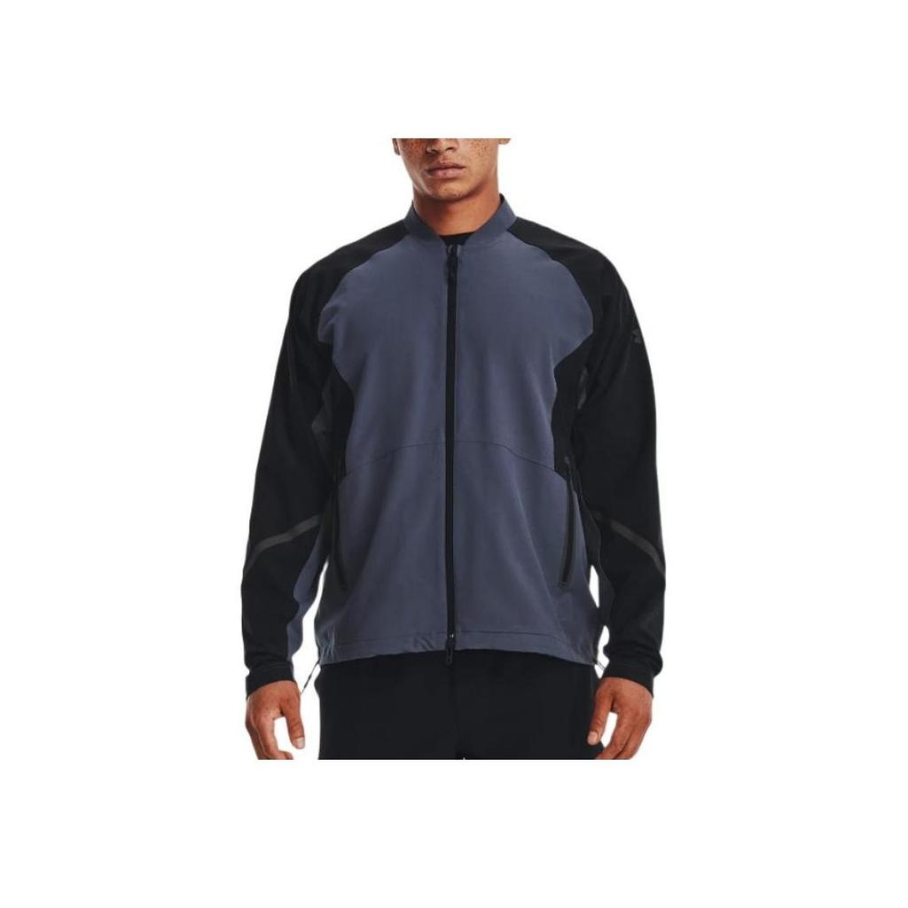Under Armour Unstoppable Color Block Slim Fit Bomber Jacket Men Storm-Grey 1377170-044