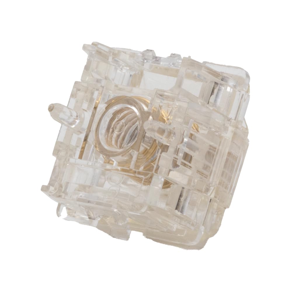 Gateron Jade Max Magnetic for Gaming DIY Switches, Linear, Transparent, 36gf, Keyboards, Lapitori, 35pcs, Pre-lubricated