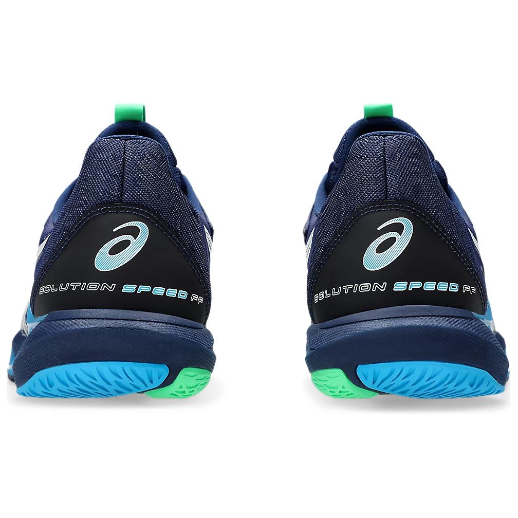 New Asics Solution Speed FF 3 Cushioning, Slip Resistant, And Abrasion Resistant Low Top Tennis Shoes Men's Blue White 1041A438-400