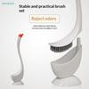 Swan-Shaped Toilet Brush With Holder - 360° No-Dead-Angle Silicone Cleaning Brush For Bathroom
