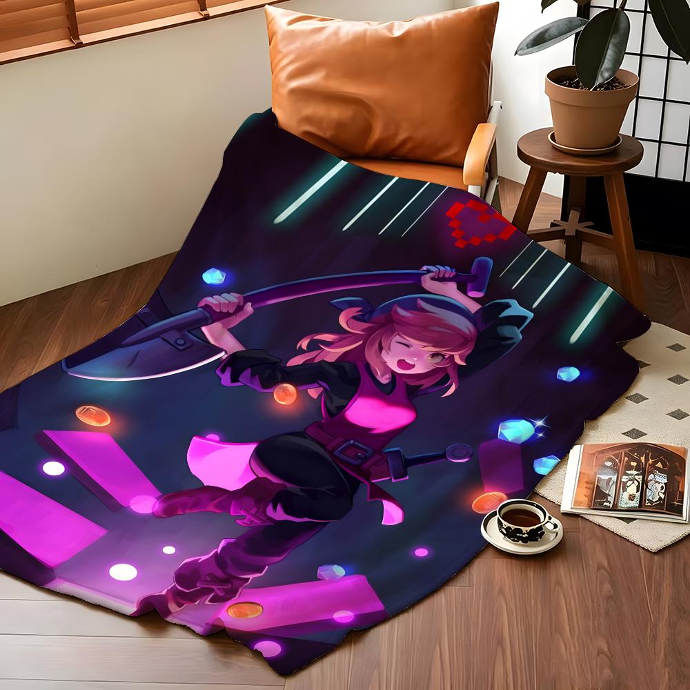 Game C-Crypt O-of T-the N-NecroDancer Throw Flannel Cozy Print Blanket, Portable, Durable Machine Washable Cute Cool