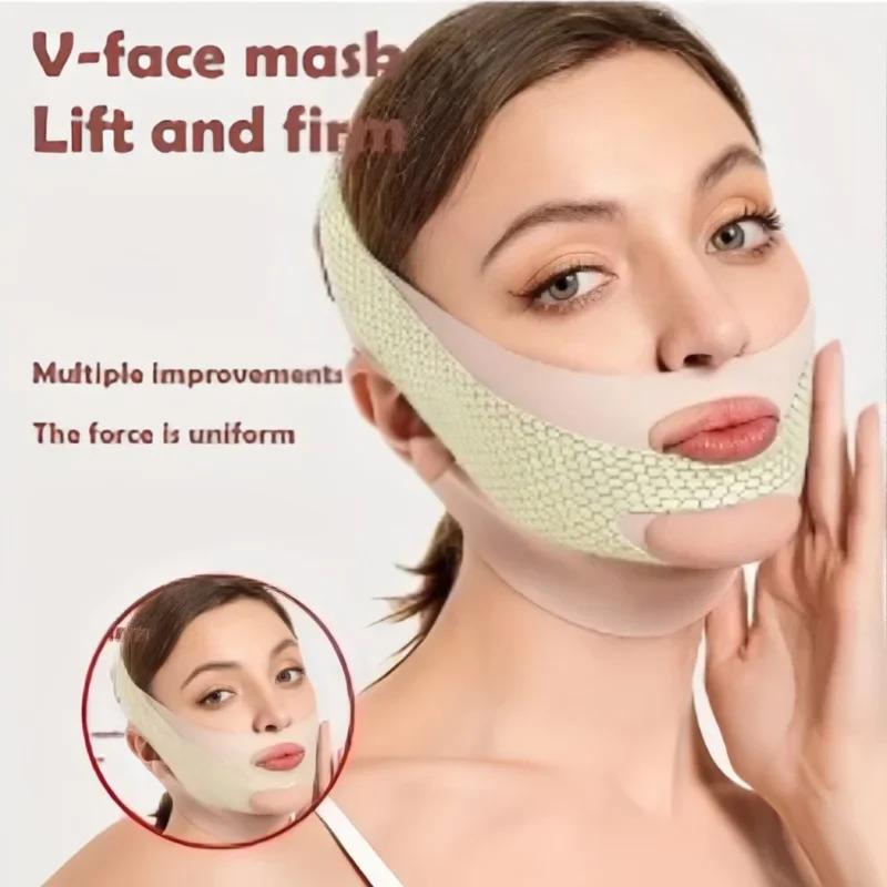 Face-Lift mit Schlaf Face V Shaper Gesichtsschlankheitsbandage Entspannungsform Lift Reduziert Doppelkinn Gesicht Ausdünnung Bandmassage