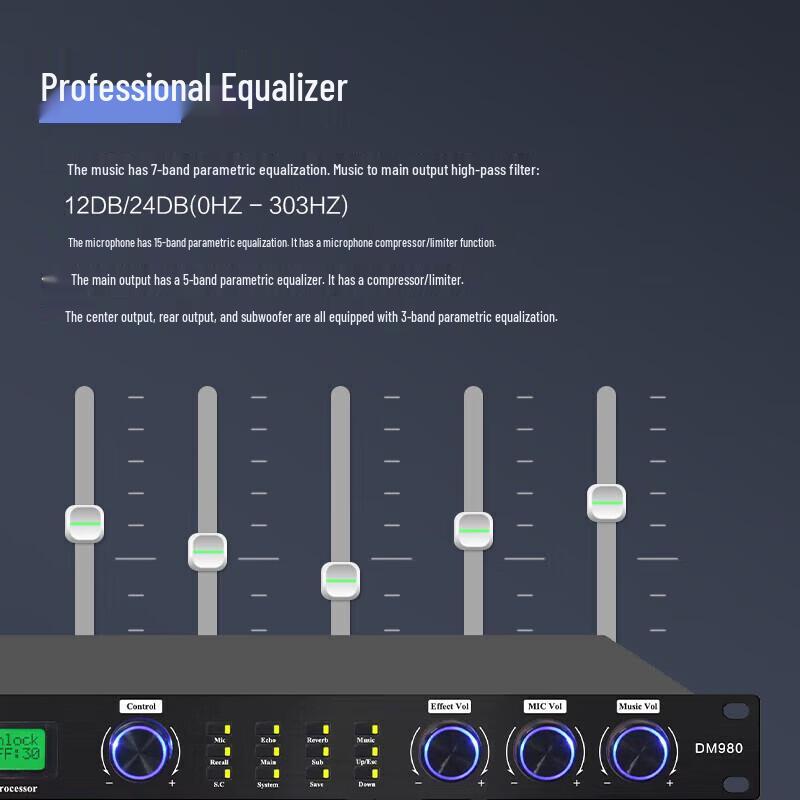 Huido D600 Professional Digital Audio Processor (CN Version)