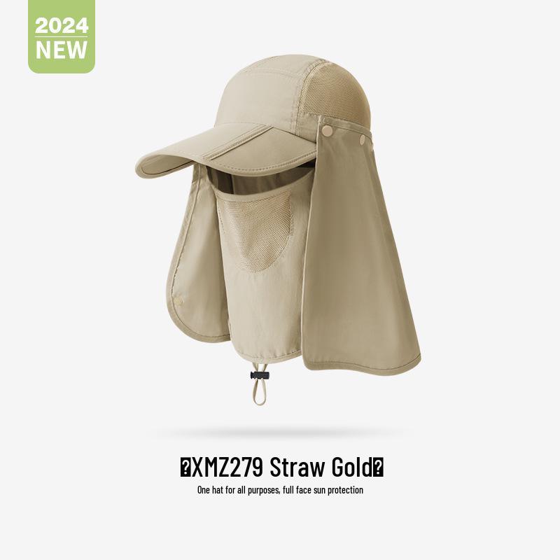 Unisex Summer Fishing Hat with Large Brim and Detachable Top