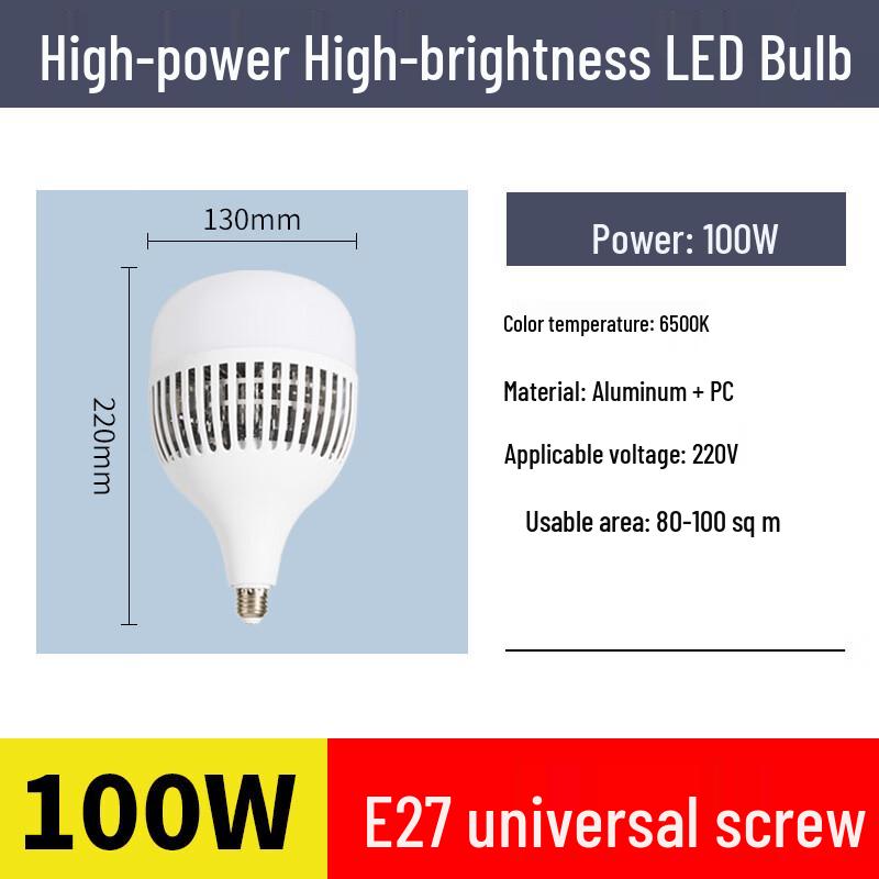 NuFeng 200W E27 LED Lighting Bulb