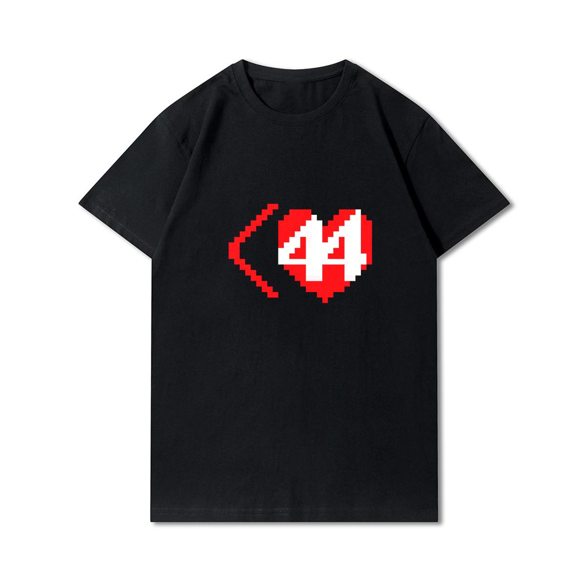 

Летние футболки с 100 узорами для женщин, повседневные топы с короткими рукавами и принтом сердечек животных, футболки большого размера с круглым вырезом из 100% хлопка XS