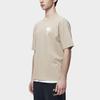 FILA Letter Pattern Printed American Vintage Fashion Casual Loose Round Neck Short Sleeve T-Shirt Unisex T-Shirt Khaki F11U319101F-DK