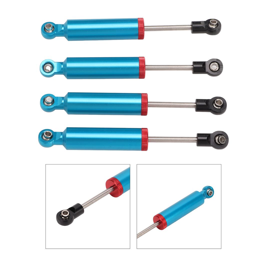 4pcs RC Shock Absorber 100mm Damper with Internal Spring for SCX10 110 RC Crawler Car Blue