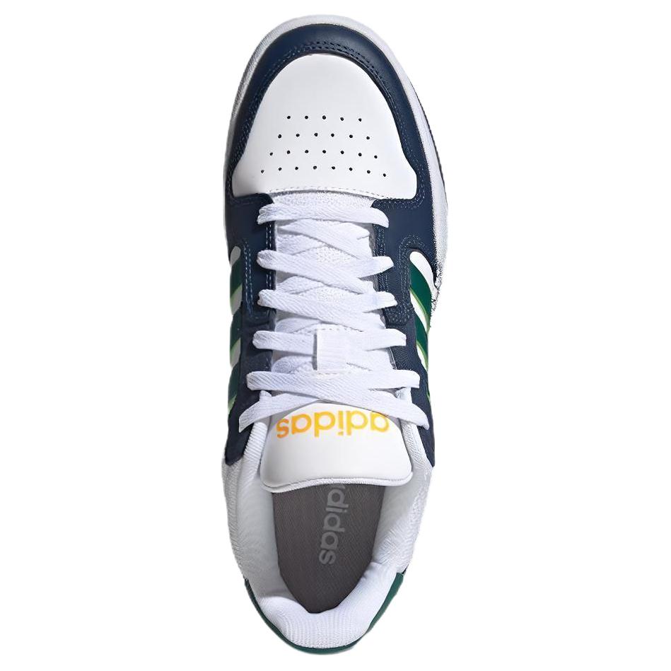 adidas Neo Entrap Synthetic Leather Simple Low-Top Skate Shoes Unisex Sneakers White Blue Green FZ1119
