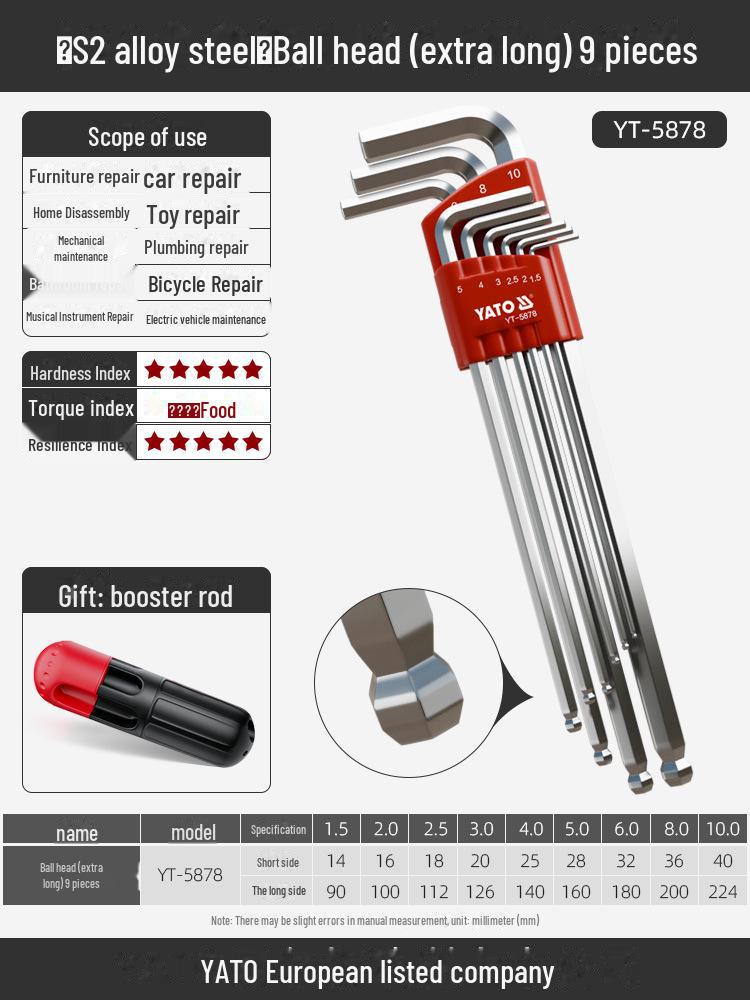 Yiertuo Hexagonal Wrench & Screwdriver Set