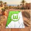 VfL Wolfsburg FC Stampa Microfibra Telo da Spiaggia Asciugatura Rapida Assorbente Grande Asciugamano Per Spiaggia Nuoto Viaggio