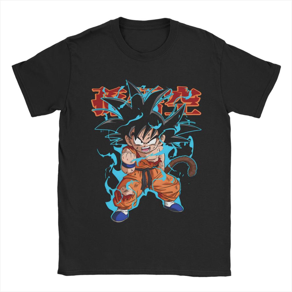 Unisex Dragons Balls T Shirt Goku Son Pure Cotton Clothes Funny Short Sleeve Crew Neck Tee Shirt Plus Size Tshirts