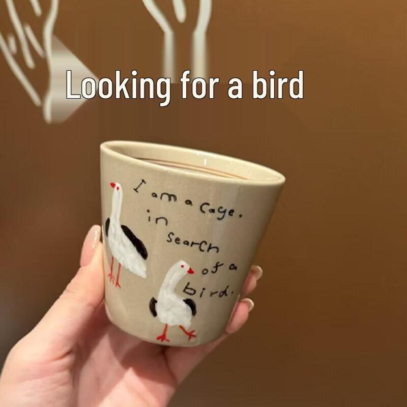 Qiwei Retro Ceramic Coffee Cup Set