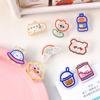 School Stationery Letter Clip Cartoon Snacks Sealing Clip Binder Clips Transparent Clip Paper Clip