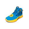 New LiNing WOW 7 Cushioning Anti Slip And Wear Resistant Low Top Basketball Shoes Men's Blue Yellow ABAN079-35