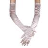 Extended ceremonial gloves satin stretch satin gloves retro party cosplay ladies gloves fashion wedding gloves