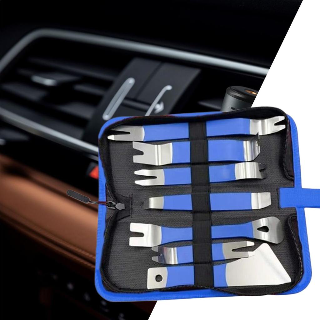 Panel Removal Tool 7 Pieces Car Door Panel Clip Removal Tool Ergonomic Remover Puller Clips Repair Set For Vehicle Interior Door