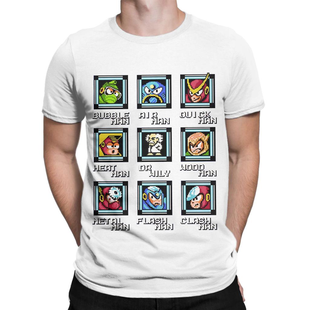 NES Retro Video Game Mega Unisex Bosses Duvet shirt mug sweater Funny Graphic 100 Cotton TShirt MegaUnisex Tees Tops For Unisex