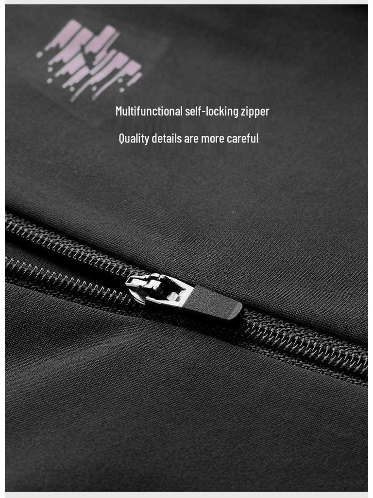 Lampaida Men's Breathable Thin Long Sleeve Cycling Jersey - Spring/Summer Road & Mountain Bike Suit
