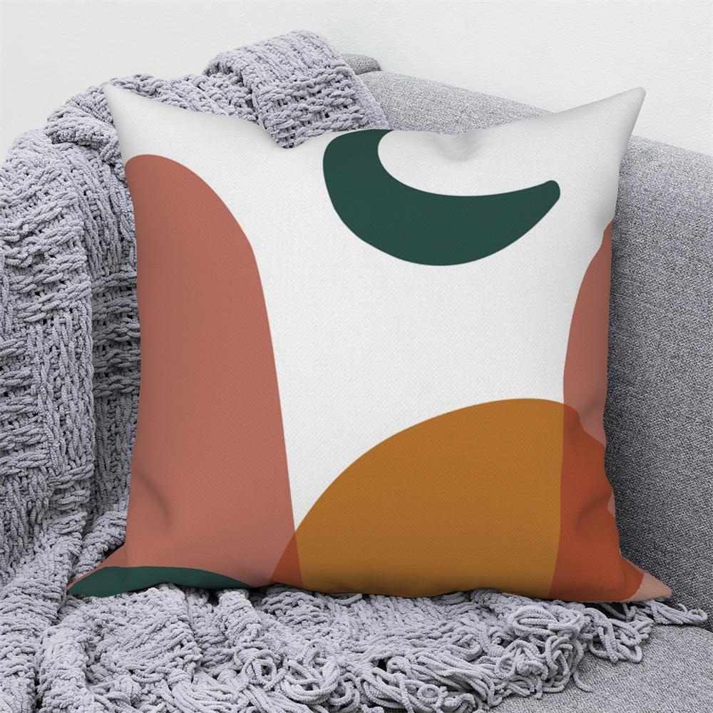 Pillowcase Decoration Home Office Car Abstract Branches and Leaves Nordic Curved  Sofa Cushion Cover